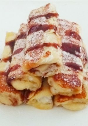 A picture of Nutella Banana French Toast Roll-ups.