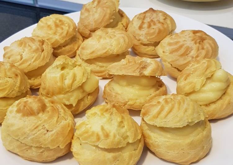 Soes Vla Vanilla (Tanpa Mixer)