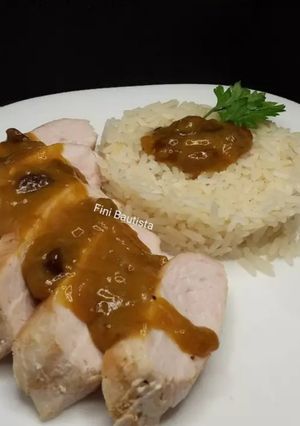 Una foto de Solomillo de pavo con salsa de naranja
