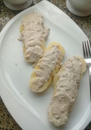 صورة لوصفة بطاطس بصوص الفلفل