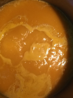 Una foto de Sopa de zanahoria y zapallo