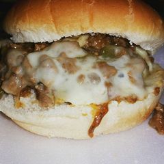 A picture of Philly Cheesesteak Sloppy Joes.