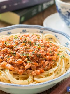 【影片】素肉醬意粉 的食譜成品照片