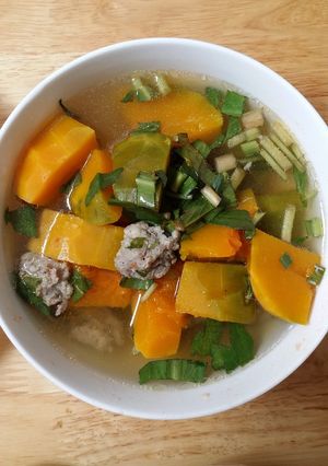 Hình của món Canh bí rợ.