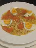 Sopa de pollo de corral al tomillo😜😋