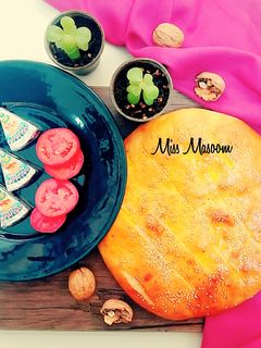 عکسی از دستور نان صبحانه کنجدی