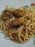 Espaguettis con albóndigas de Quinoa