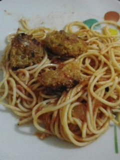 Una foto de Espaguettis con albóndigas de Quinoa