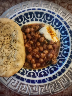 Una foto de Potaje de garbanzos especiados