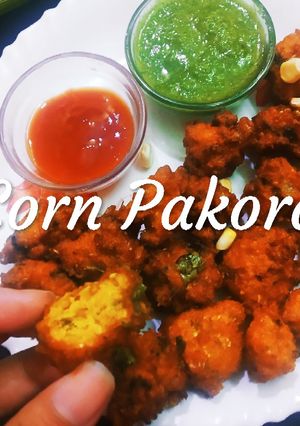 कॉर्न पकौड़ा (Corn Pakora recipe in Hindi) रेसिपी मुख्य फोटो