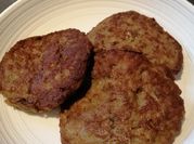 A picture of pork patties