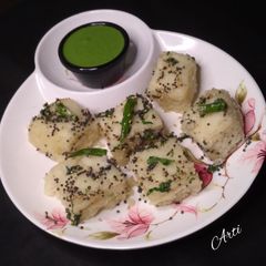 White Dhokla A picture of White Dhokla.