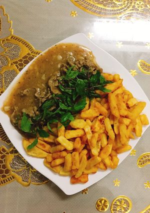 Hình của món Bò sốt tiêu & khoai tây cho bé.