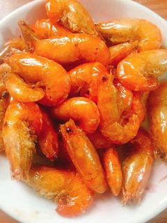 Hình của món Tôm rang giòn.