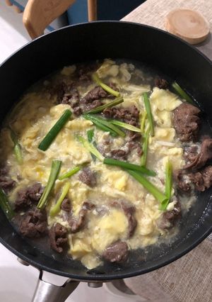 滑蛋牛肉飯 的食譜成品照片