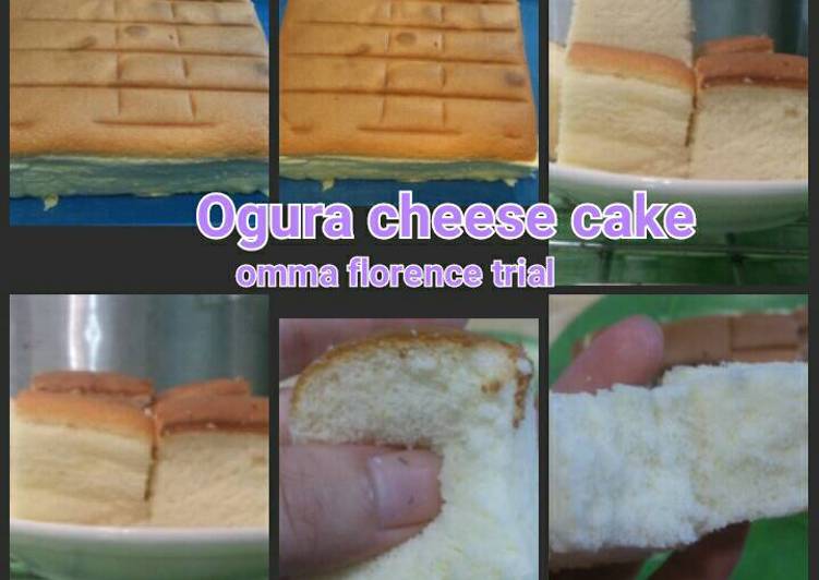 Resep Ogura cheese cake putih telur Anti Gagal