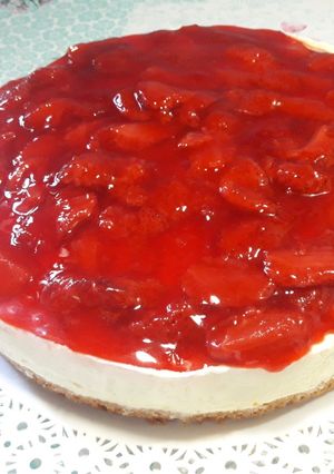 Una foto de Cheesecake de Frutillas🍓🍓