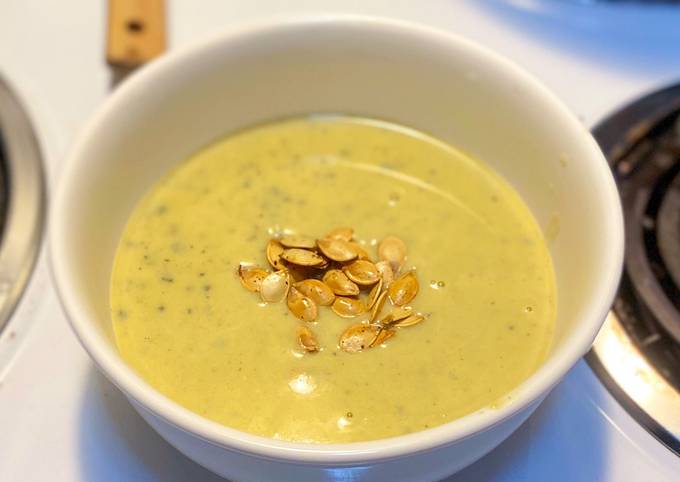 Easiest Way to Prepare Award-winning Acorn Squash Soup &amp; Toasted Seeds