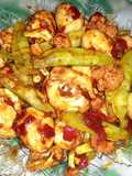 Balado Telur, Kapri & Kembang Kol
