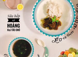 Hình của món Sữa bắp nữ hoàng hạt óc chó Lươn om nước dừa.