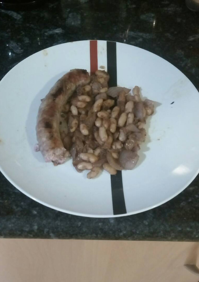 Una foto de Alubias con longaniza
