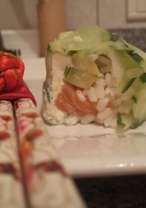 Una foto de Sushi con pepino 🤯🥒🍱
