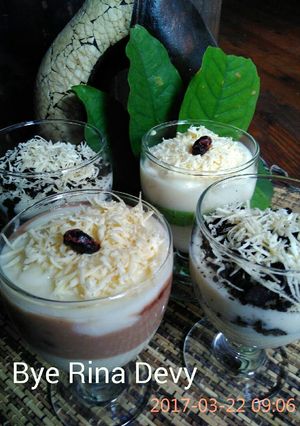Foto resep Cheesecake lumer Oreo,Milo greentea