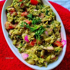 Pesto Baingan Bharta A picture of Pesto Baingan Bharta.
