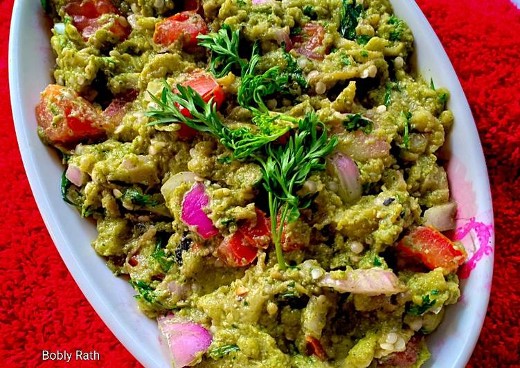 Recipe of Any-night-of-the-week Pesto Baingan Bharta