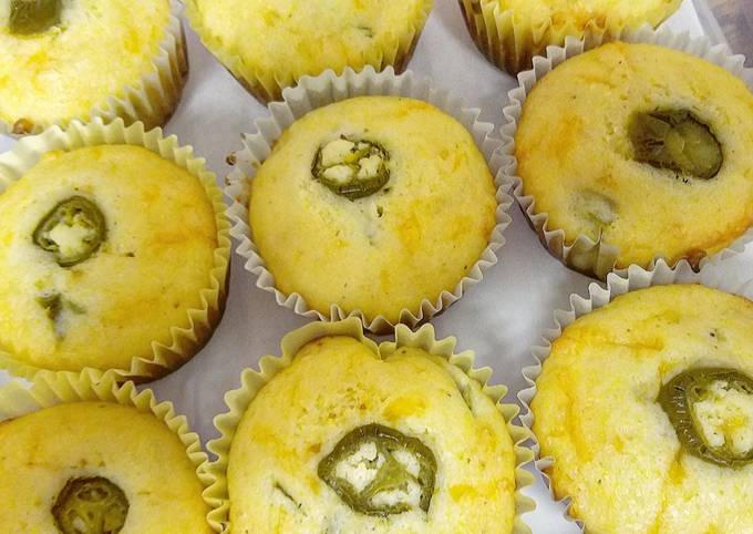 Steps to Make Speedy Jalapeno & Cheese Corn Muffins