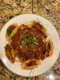 Spaghetti and Jumbo Shells Stuffed with Beef (Spaghetti and Stuffed Shells)