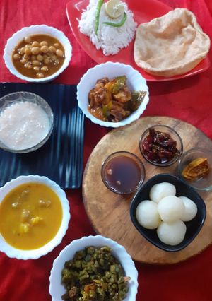 A picture of Rakhi Special dinner.