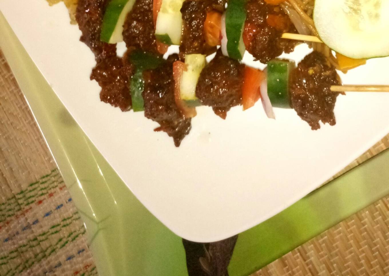 Beef skewers