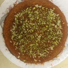 Cream cheese kunafah A picture of Cream cheese kunafah.