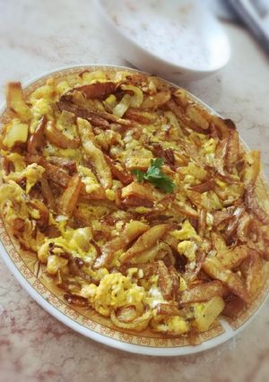 صورة لوصفة مفركة بطاطا على طريقتي