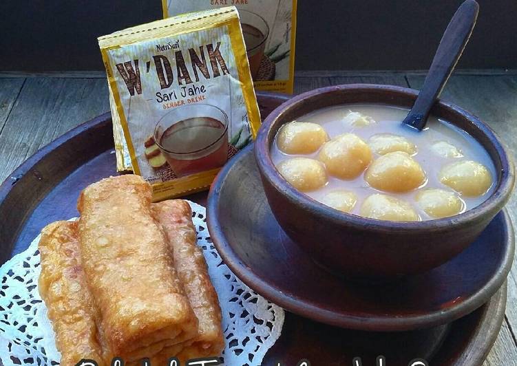 Bola-bola Tape Wedang Jahe Susu
