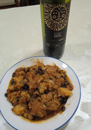 Una foto de Guiso de bacalao!!!(Era cazón)
