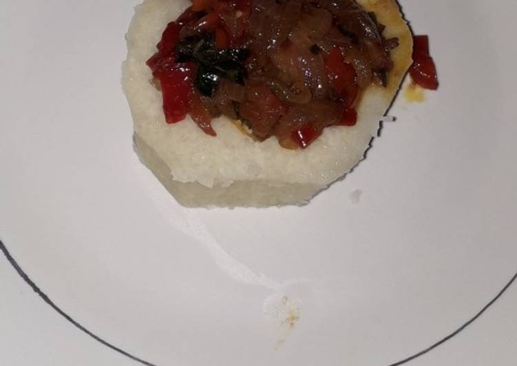 Simple Way to Prepare Favorite White yam sauce Cooking Basics for Beginners