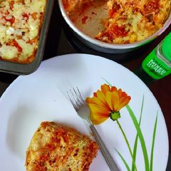 Veg lasagna A picture of Veg lasagna.