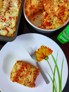 A picture of Veg lasagna.
