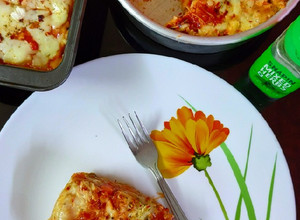 A picture of Veg lasagna.