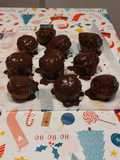 Muffin sacher in friggitrice ad aria