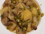Alcachofas con patatas en olla expres