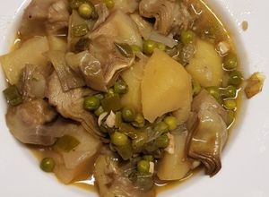 Foto principal de Alcachofas con patatas en olla expres