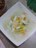 Bobor sawi putih+udang