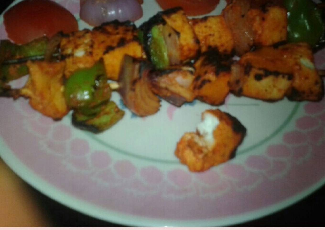 Paneer tikka on tawa