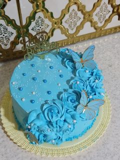 عکسی از دستور کیک تولد آبی😍