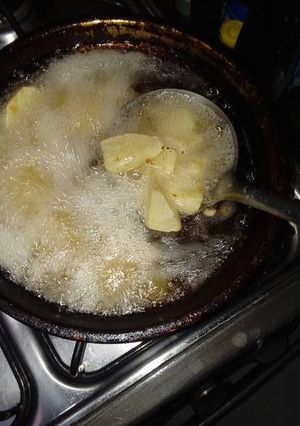 Una foto de Papas fritas sequitas y bien crocantes!!!