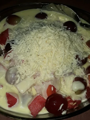 Cara Gampang Membuat Resep Salad Buah with Mayo Home made yang Uenak Anti Ribet, Lezat