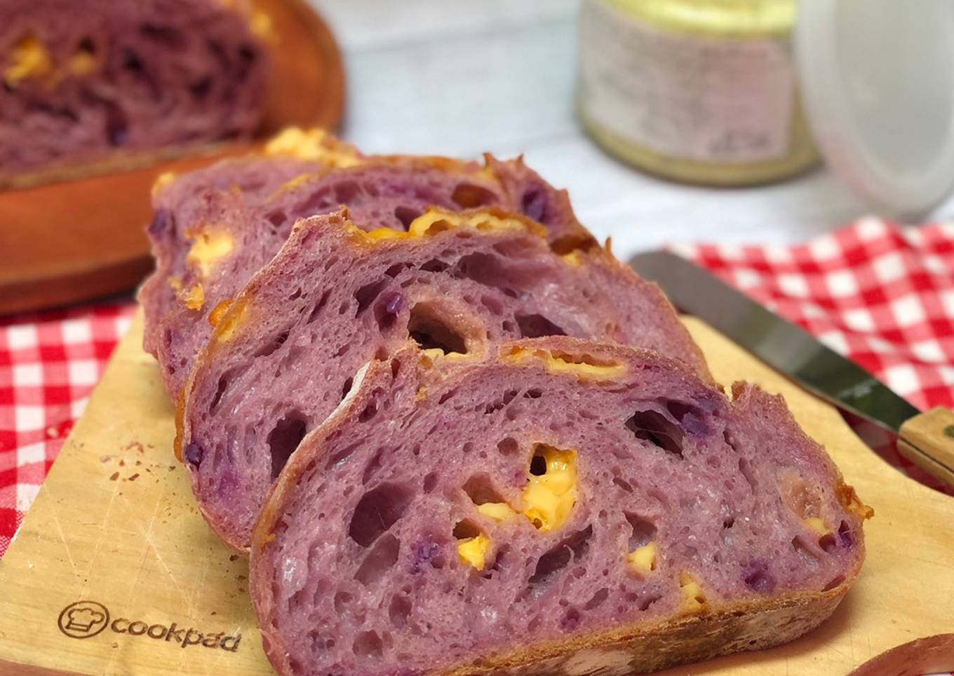 Cheese Purple sweet potato sourdough